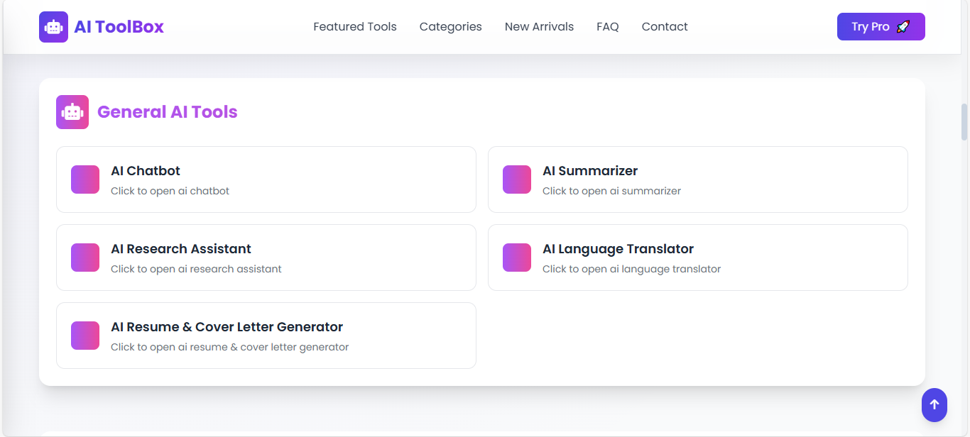 General AI Tools